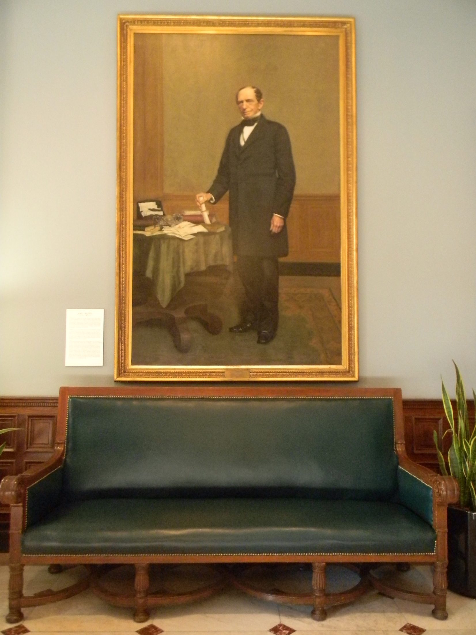 Johns Hopkins' portrait, Johns Hopkins Medical School, Baltimore - 01.JPG